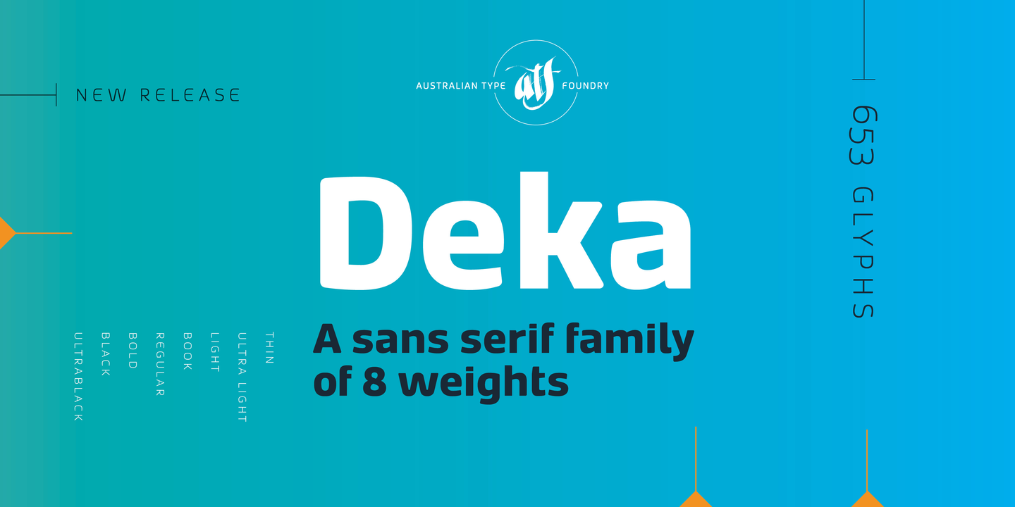 Ejemplo de fuente Deka